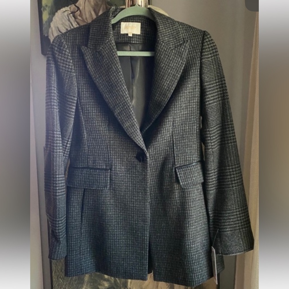 Laundry by Shelli Segal wood riding blazer coat